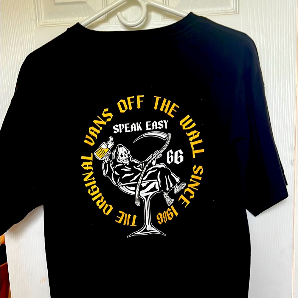 Vans Black Graphic Men's Shirt SZ LG
